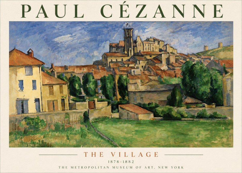 Paul Cézanne The Village I No4 - Poszter