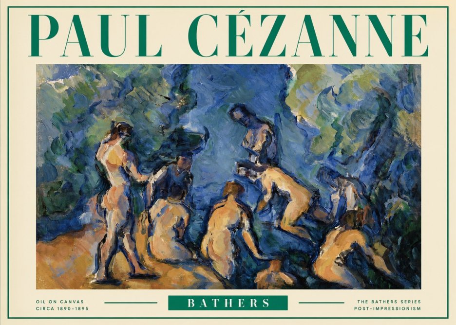 Paul Cézanne Bathers I No3 - Poszter