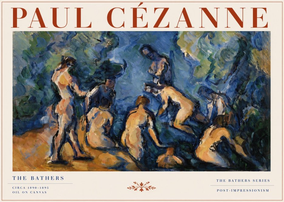 Paul Cézanne Bathers I No4 - Poszter