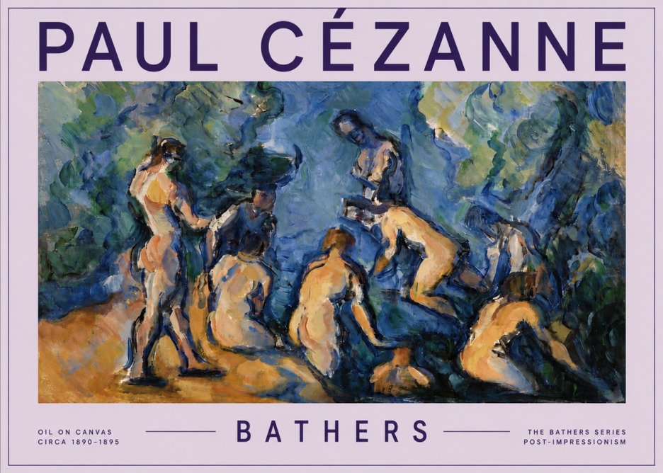 Paul Cézanne Bathers I No5 - Poszter