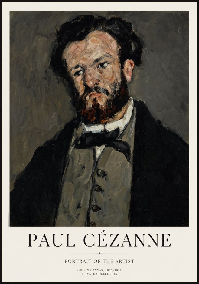 Paul Cézanne Portrait of the Artist I No1 - Poszter