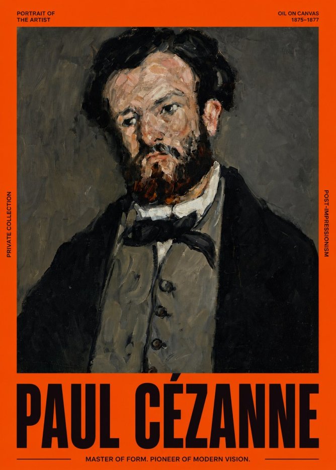 Paul Cézanne Portrait of the Artist I No3 - Poszter