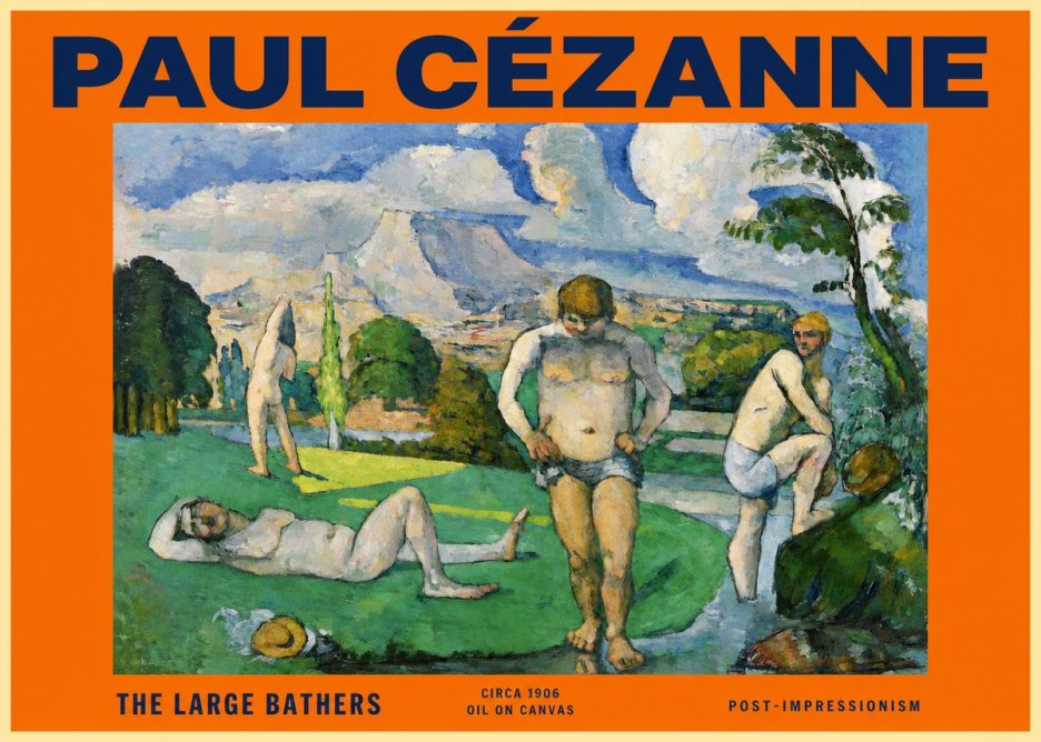 Paul Cézanne Bathers II No6 - Poszter