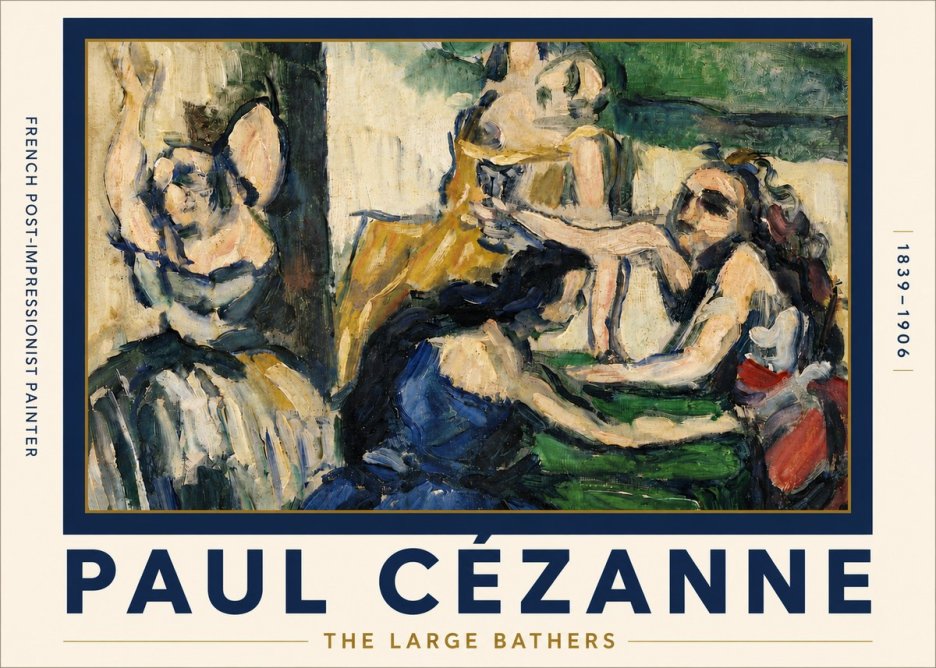 Paul Cézanne The Large Bathers II No5 - Poszter