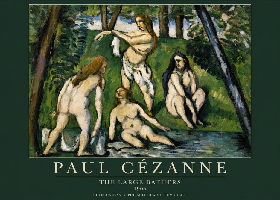 Paul Cézanne The Large Bathers IV No4 - Poszter