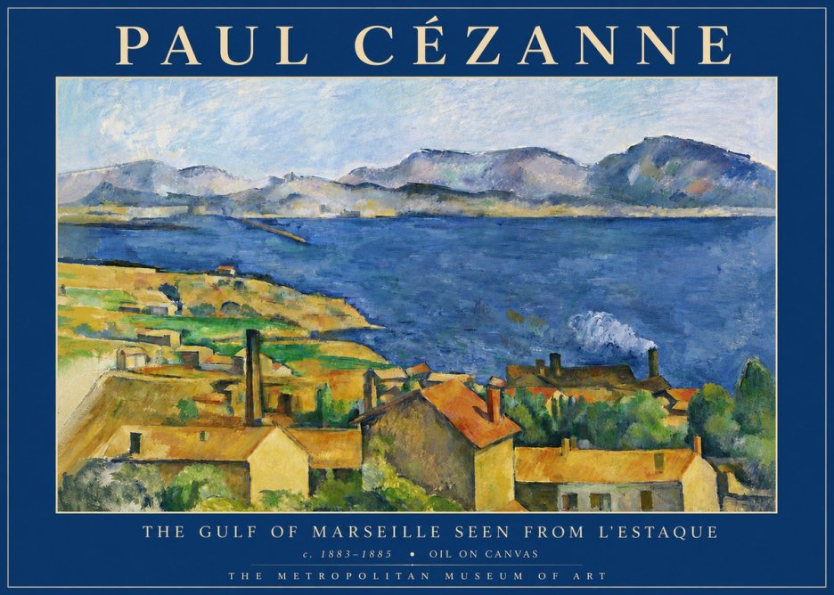 Paul Cézanne The Gulf of Marseille Seen from L'estaque No4 - Poszter