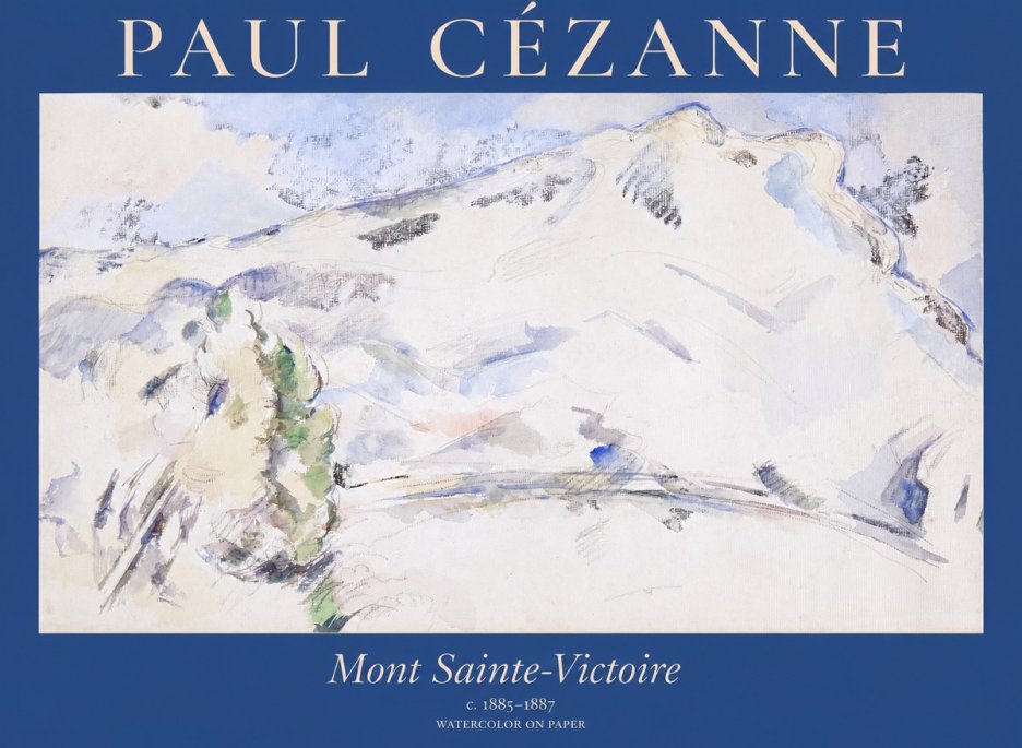 Paul Cézanne Mont Sainte-victoire No1 - Poszter