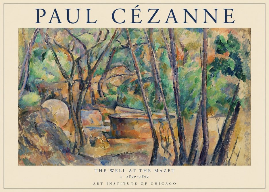 Paul Cézanne The Well at the Mazet No1 - Poszter
