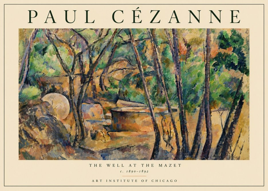 Paul Cézanne The Well at the Mazet No4 - Poszter