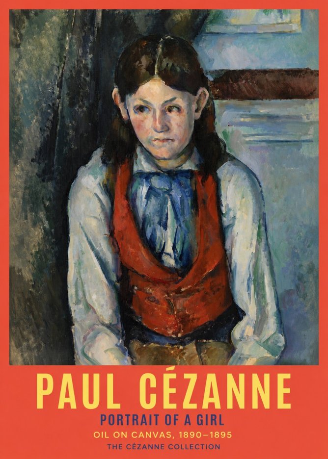 Paul Cézanne Portrait of a Girl No2 - Poszter