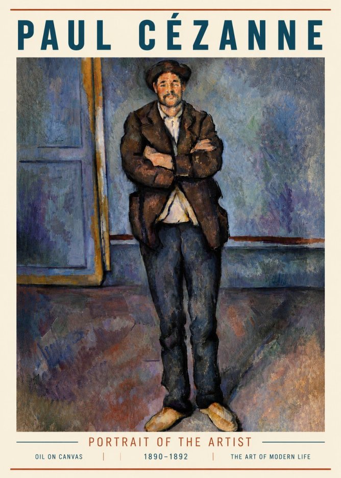 Paul Cézanne Portrait of the Artist II No5 - Poszter