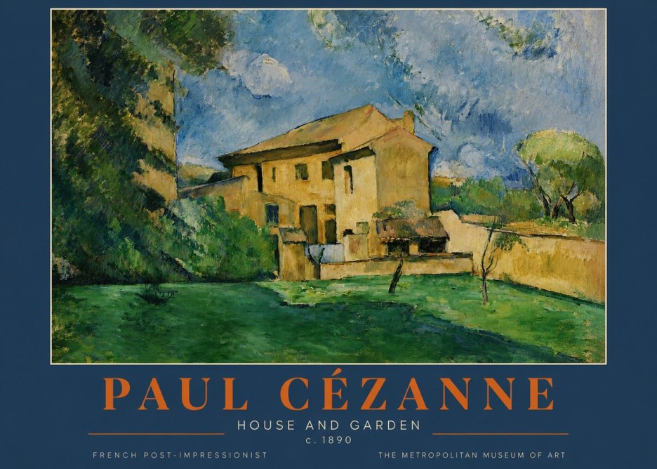 Paul Cézanne House and Garden No2 - Poszter