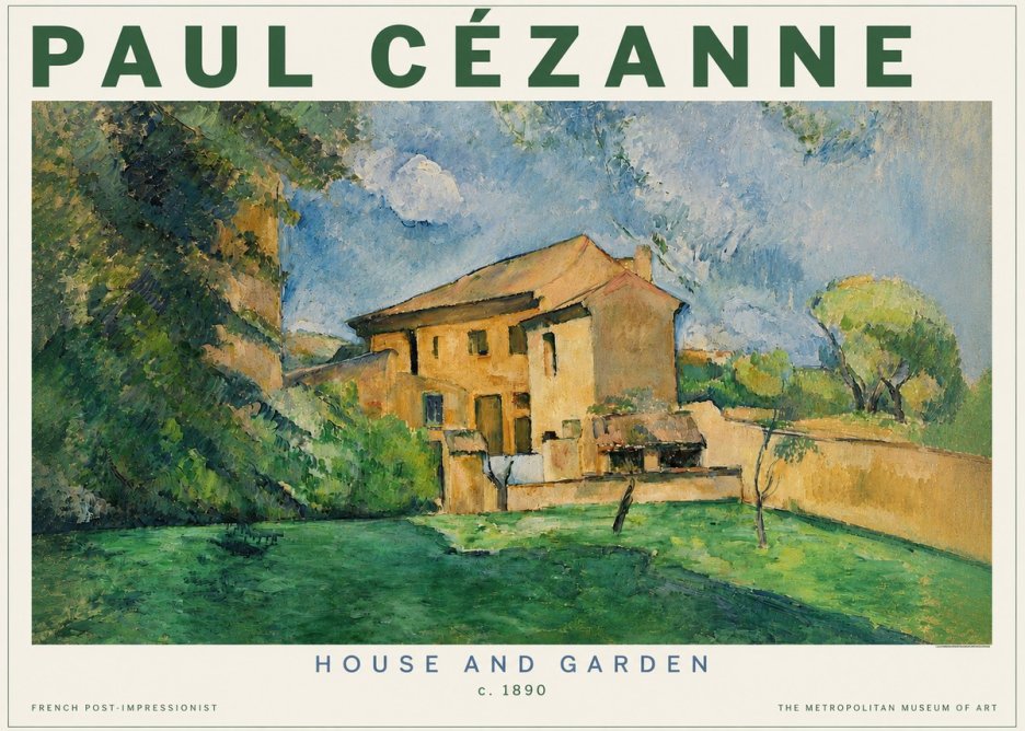 Paul Cézanne House and Garden No3 - Poszter