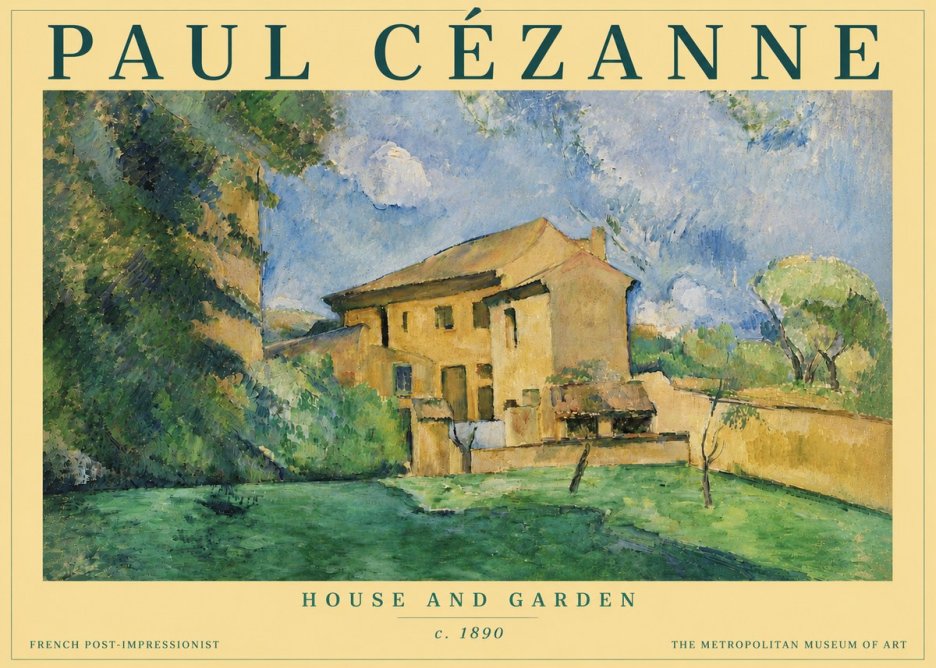 Paul Cézanne House and Garden No4 - Poszter