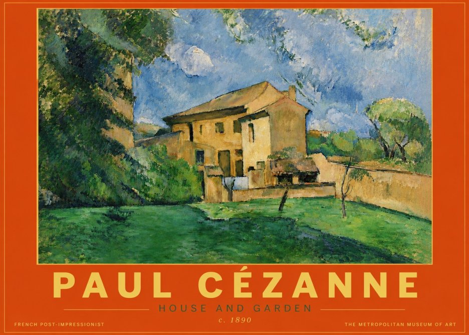 Paul Cézanne House and Garden No5 - Poszter