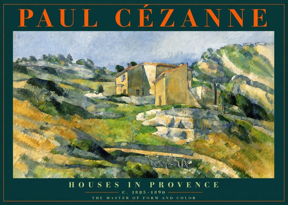Paul Cézanne Houses in Provence No2 - Poszter