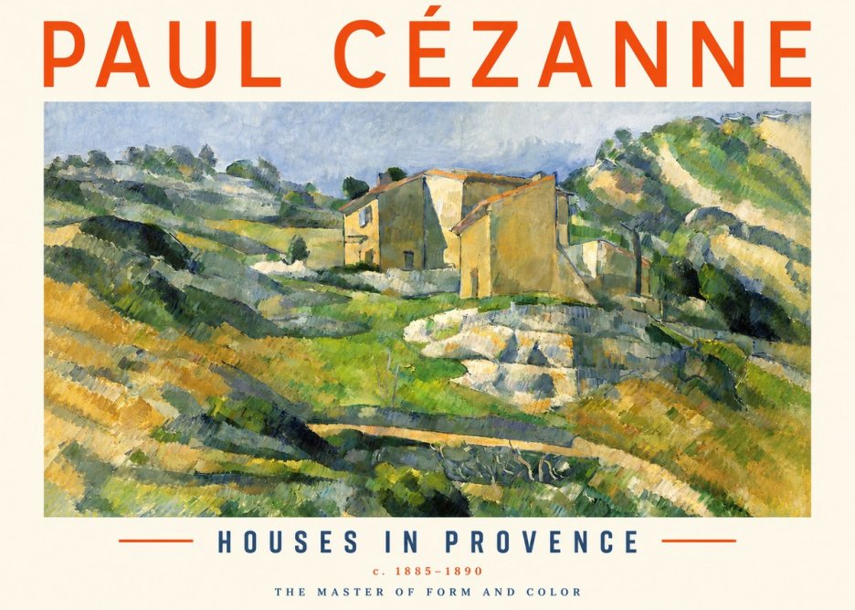 Paul Cézanne Houses in Provence No3 - Poszter