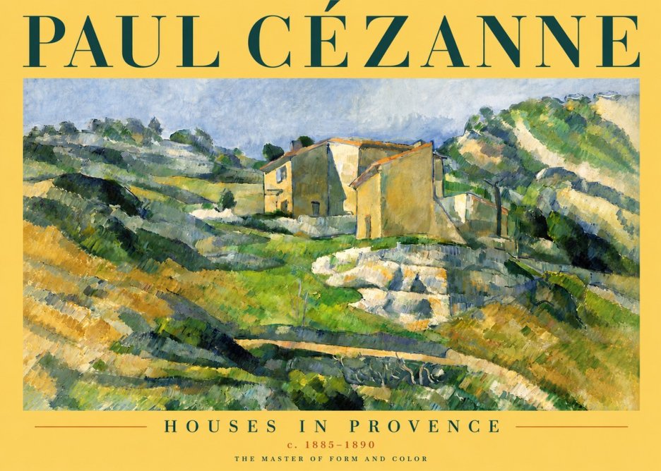 Paul Cézanne Houses in Provence No4 - Poszter