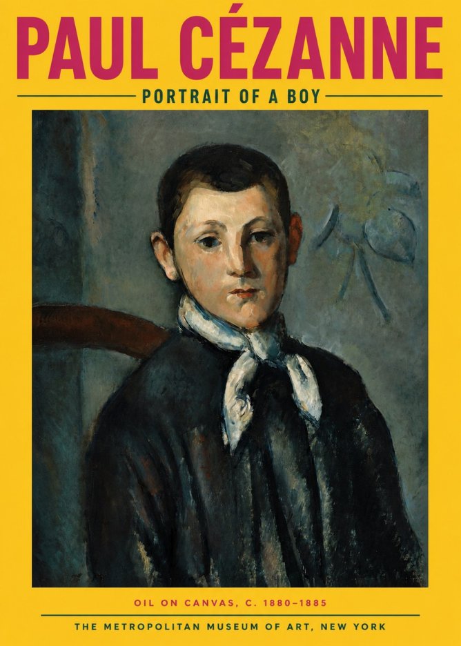 Paul Cézanne Portrait of a Boy No2 - Poszter