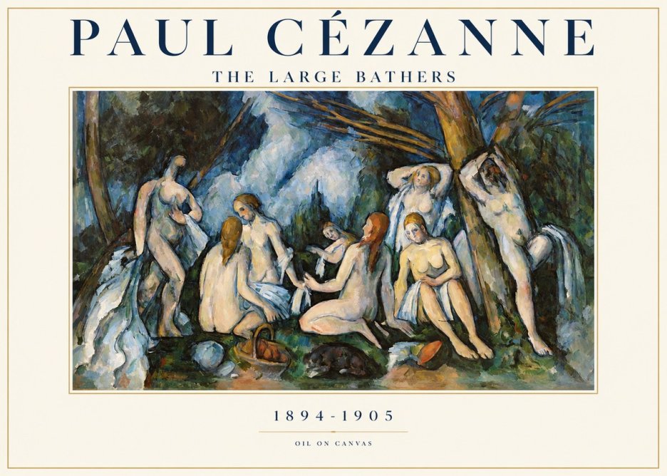 Paul Cézanne The Large Bathers VI No1 - Poszter