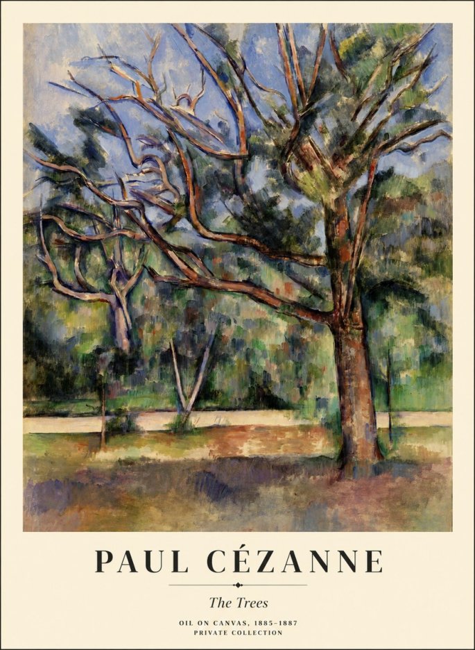 Paul Cézanne The Trees No1 - Poszter