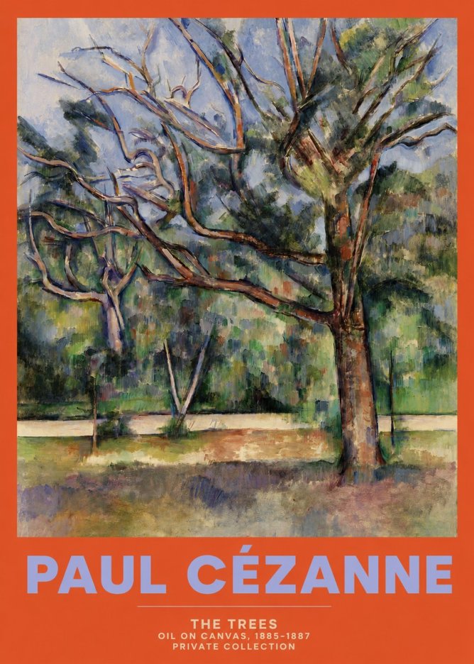 Paul Cézanne The Trees No2 - Poszter