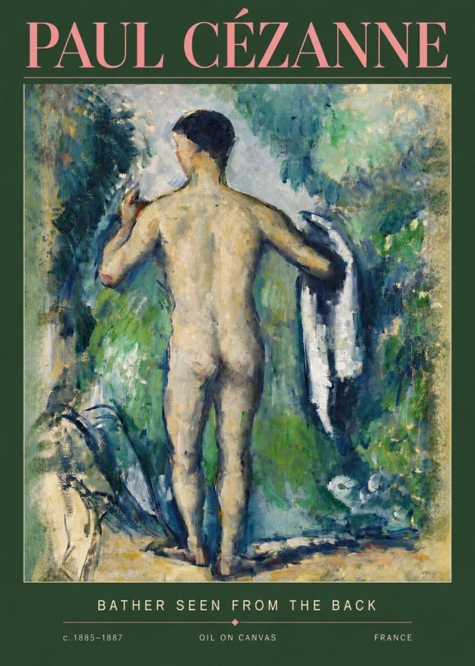 Paul Cézanne Bather Seen from the Back No3 - Poszter