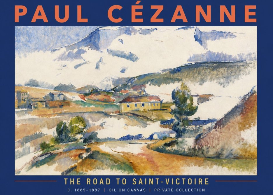 Paul Cézanne The Road to Saint-victoire No6 - Poszter
