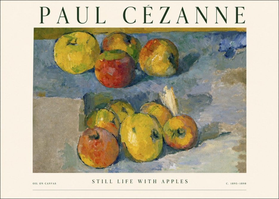 Paul Cézanne Still Life with Apples No1 - Poszter