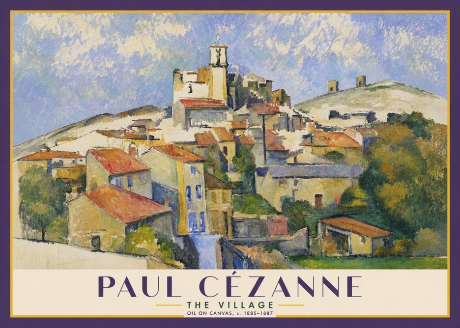 Paul Cézanne The Village III No4 - Poszter