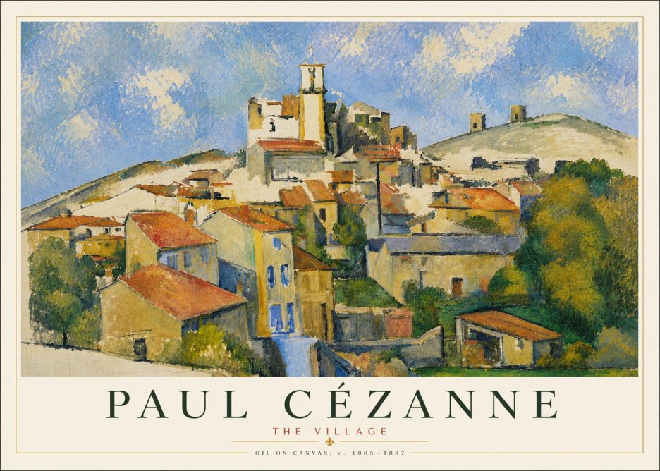 Paul Cézanne The Village III No5 - Poszter
