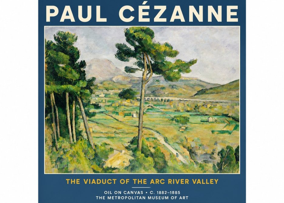 Paul Cézanne The Viaduct of the Arc River Valley No2 - Poszter