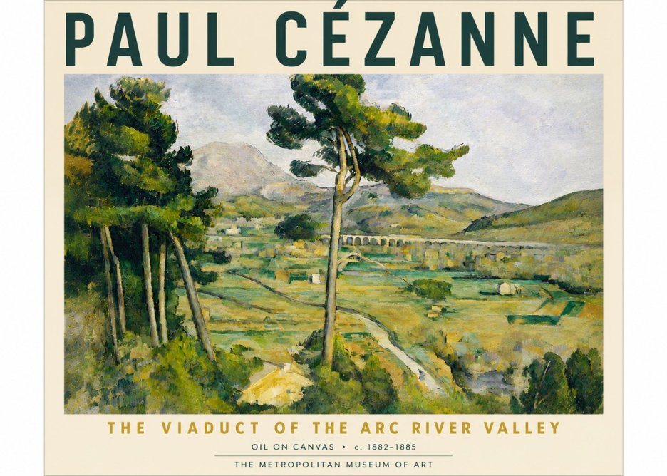 Paul Cézanne The Viaduct of the Arc River Valley No6 - Poszter
