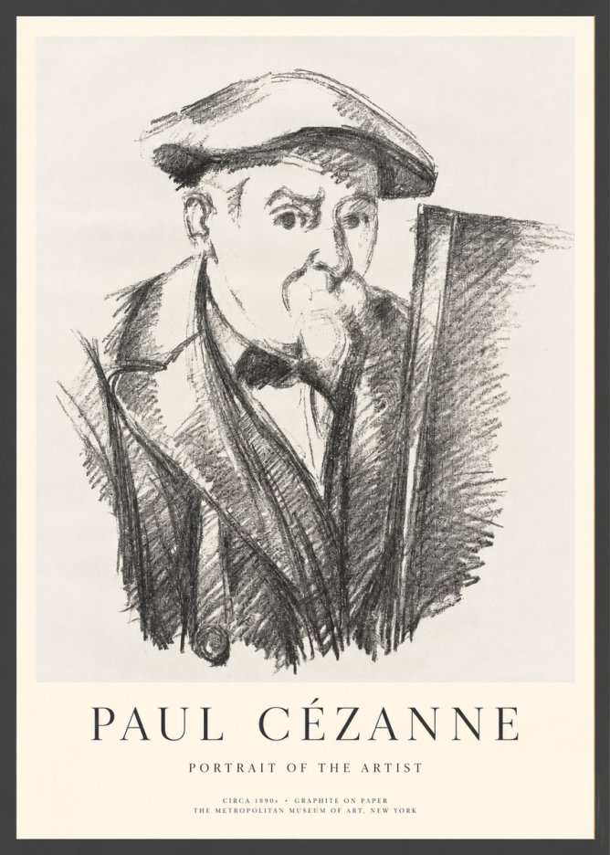 Paul Cézanne Portrait of the Artist III No1 - Poszter