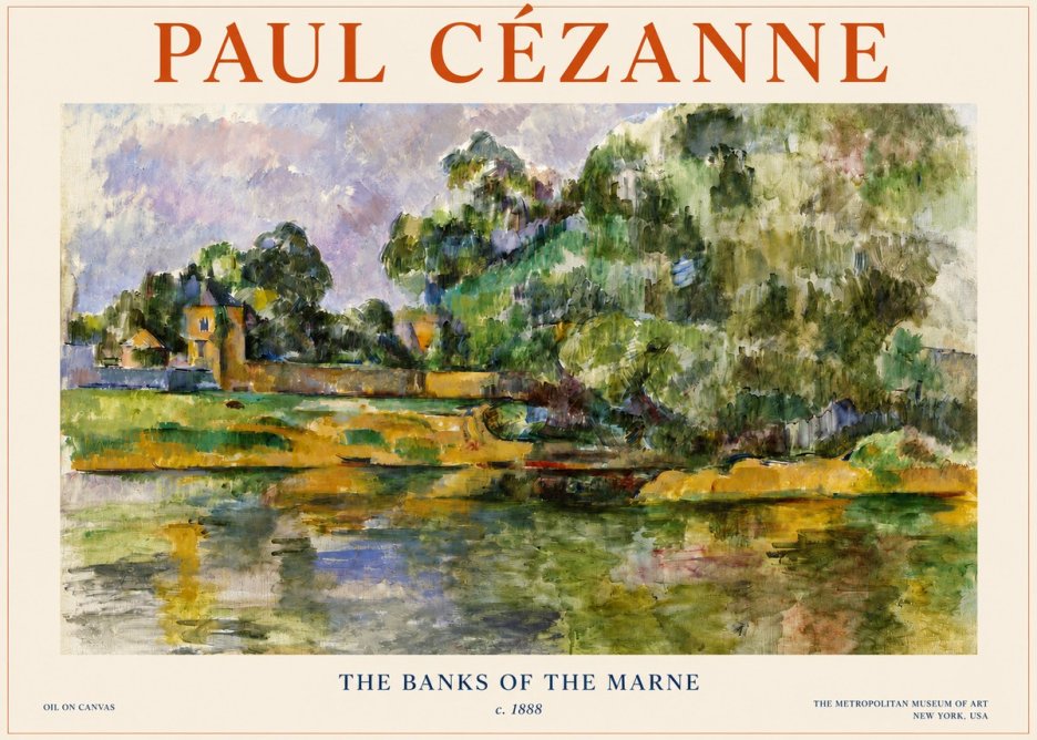 Paul Cézanne The Banks of the Marne No3 - Poszter