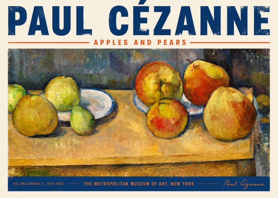 Paul Cézanne Apples and Pears No5 - Poszter