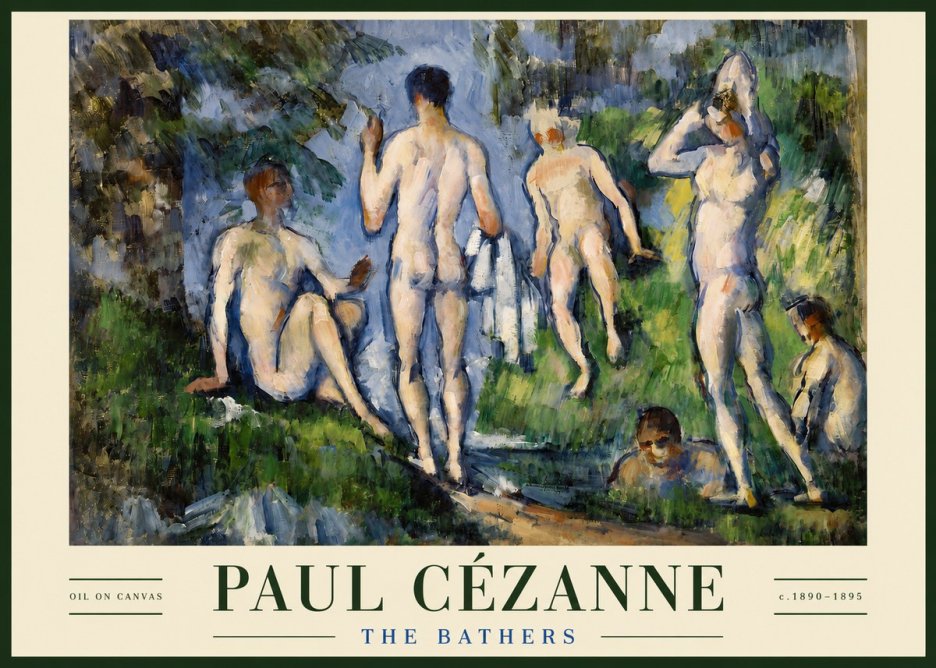 Paul Cézanne The Bathers No3 - Poszter