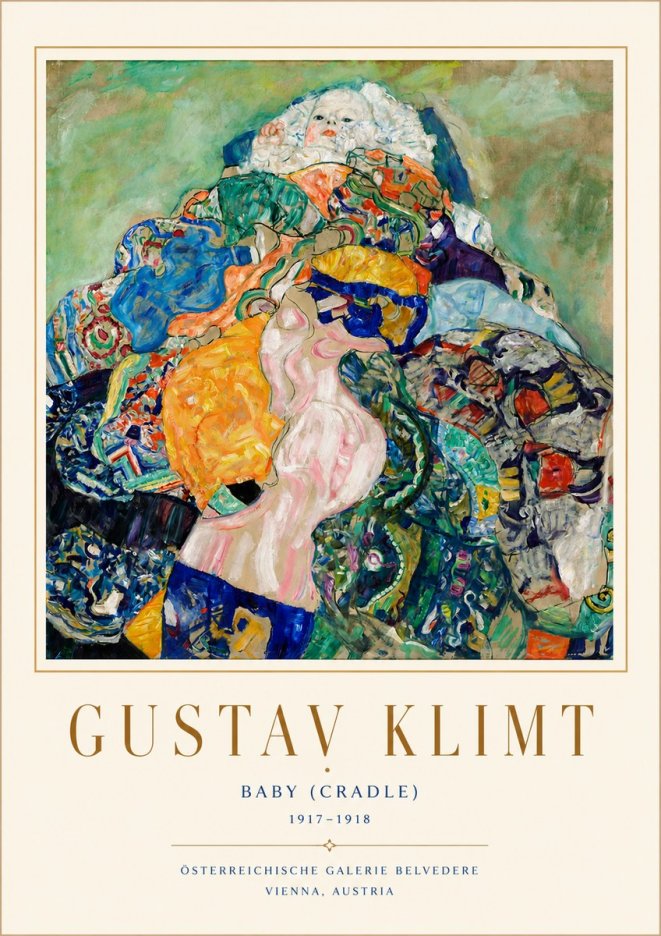 Klimt Baby (Cradle) No4 - Poszter