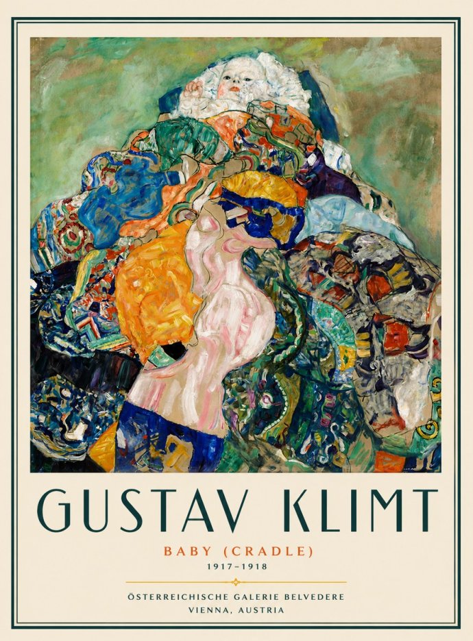 Klimt Baby (Cradle) No6 - Poszter
