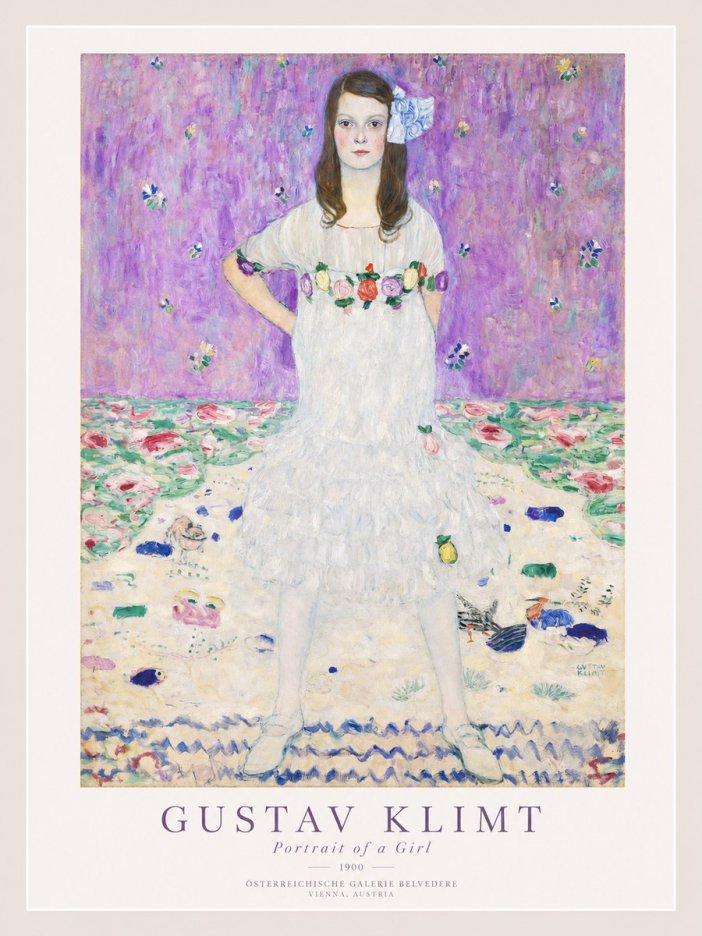Klimt Portrait of a Girl No1 - Poszter