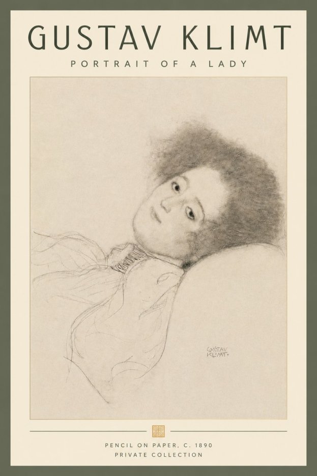 Klimt Portrait of a Lady No5 - Poszter