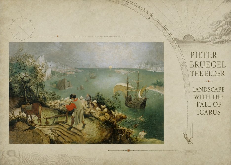 Pieter Bruegel Landscape with the Fall of Icarus I No6 - Poszter
