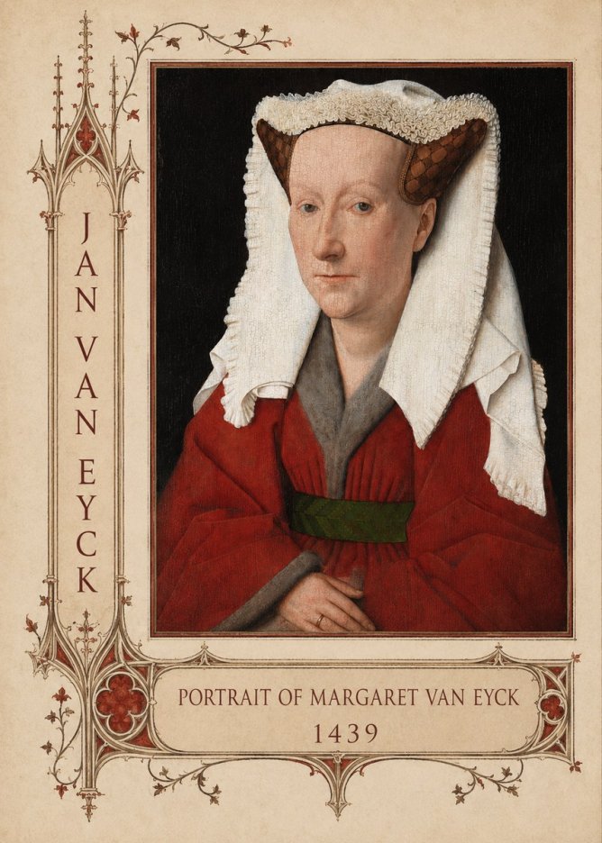 Jan van Eyck Portrait of Margaret Van Eyck II No2 - Poszter