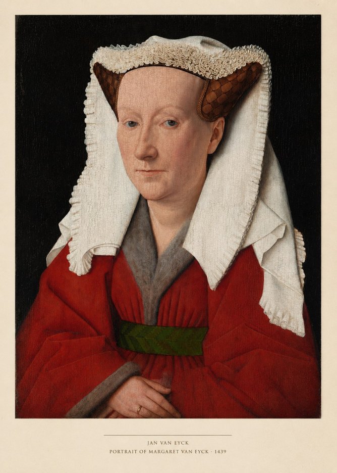 Jan van Eyck Portrait of Margaret Van Eyck II No4 - Poszter