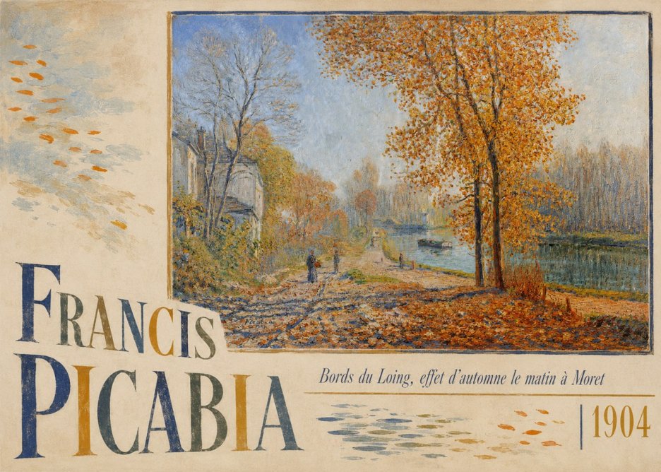 Francis Picabia Bords Du Loing, Effet D'automne Le Matin À Moret No6 - Poszter