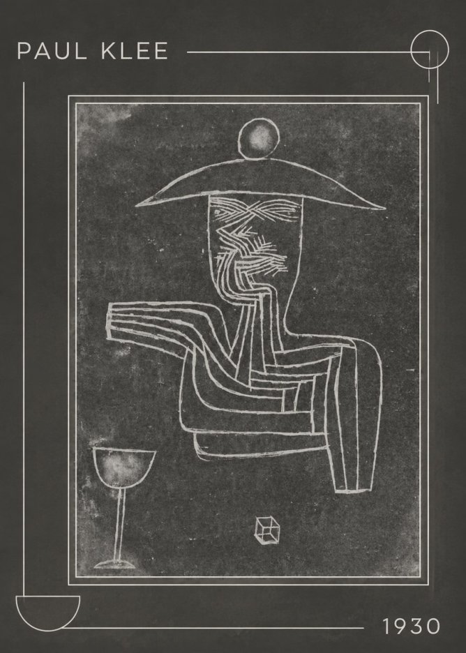 Paul Klee Figure of a Seer No1 - Poszter
