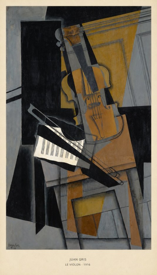 Juan Gris Le Violon No5 - Poszter