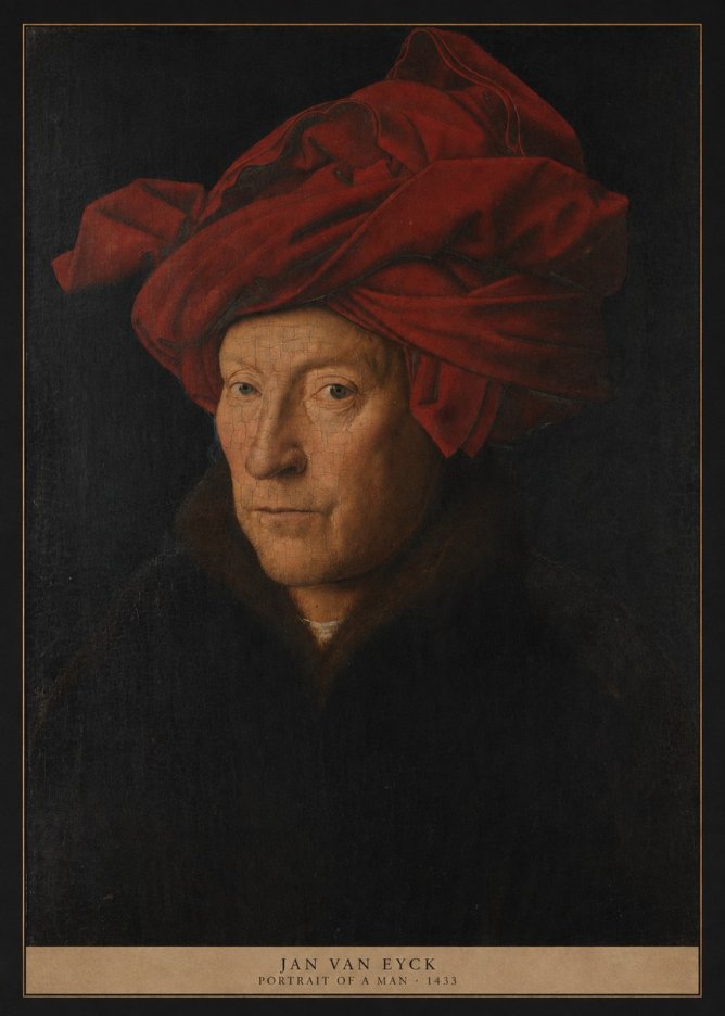 Jan van Eyck Portrait of a Man II No5 - Poszter