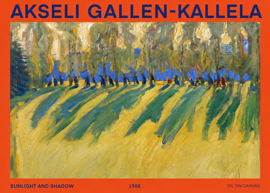 Akseli Gallen-Kallela Sunlit Field and Trees No3 - Poszter