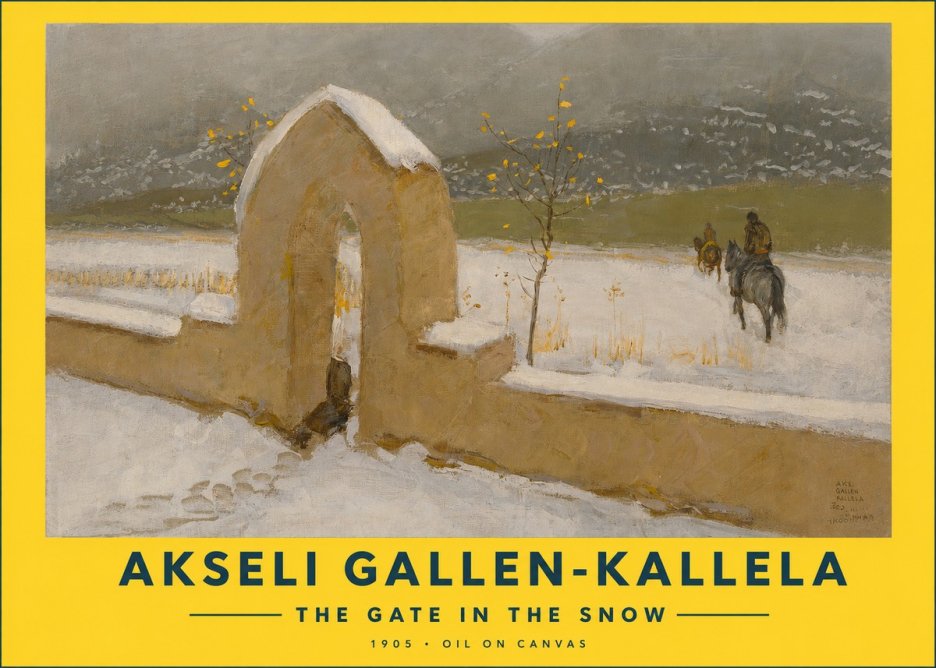 Akseli Gallen-Kallela The Gate in the Snow No2 - Poszter